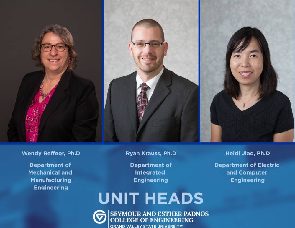 The Padnos College of Engineering announces new Unit Heads under new structure